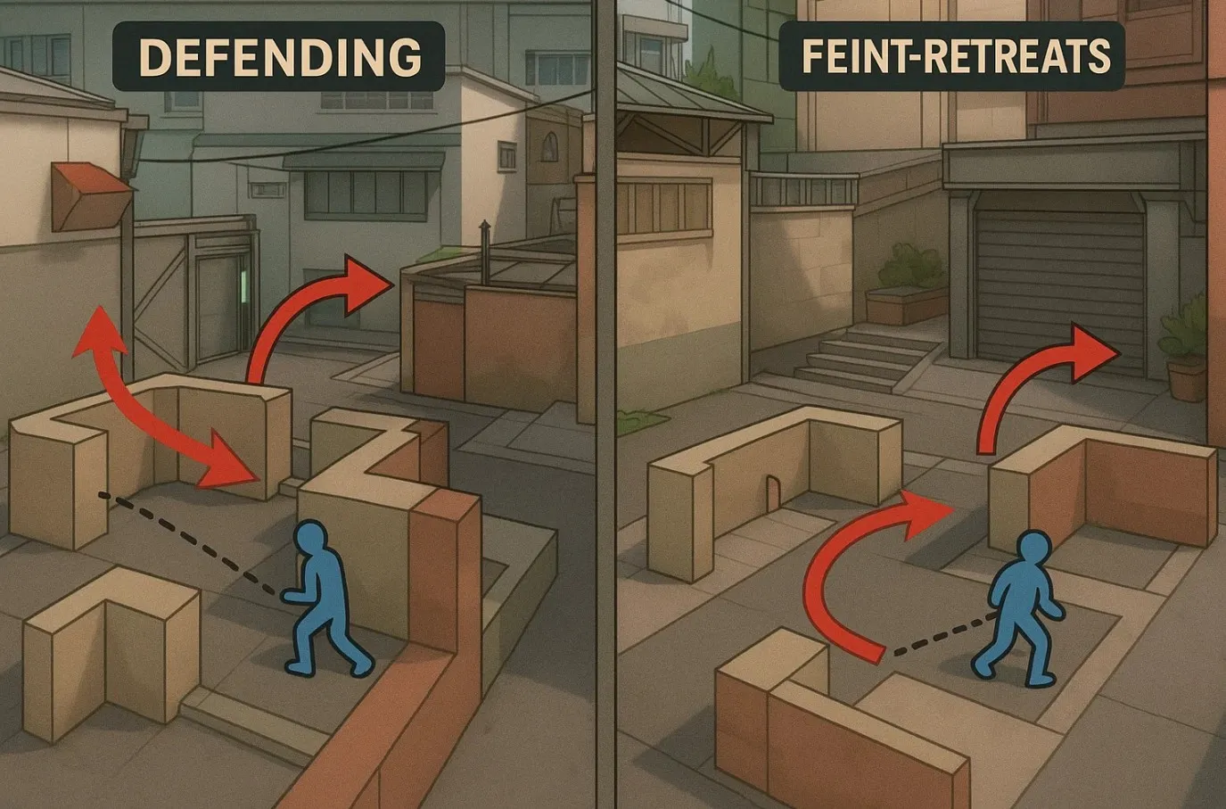 Как защищаться на Split: работа с линиями обзора и фейк-отходами